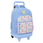 Smiley World Joyful Mochila Escolar Ruedas Extensible Azul Reciclada