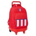 Mochila LaLiga Atco. Madrid Ruedas Extraíble Roja SAFTA