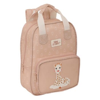 Sophie La Girafe Cookie Mochila Infantil Asas BEIGE SAFTA Oficial
