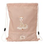 Sophie La Girafe Cookie Saco Plano Junior Beige | Reciclado y Repelente Agua