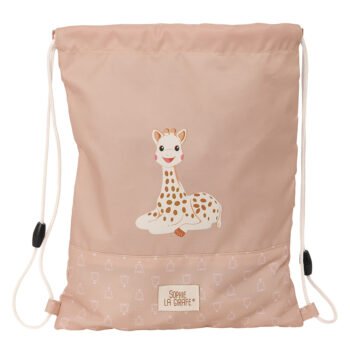 Sophie La Girafe Cookie Saco Plano Junior Beige | Reciclado y Repelente Agua