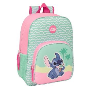 Disney Lilo & Stitch Ice Cream Mochila Escolar Adaptable Carro Rosa