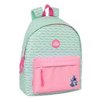 Mochila Infantil Stitch Ice Cream Disney Lilo & Stitch Rosa SAFTA