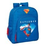 Mochila Superman DC Junior Adaptable a Carro Preescolar AZUL