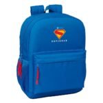 Mochila DC Superman Adaptable a Carro AZUL - Infantil SAFTA Oficial