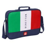 Benetton Flag Cartera Extraescolares Infantil Azul Marino Oficial SAFTA