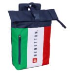 Benetton Flag Mochila Solapa Portátil 15,6'' Azul