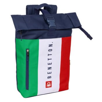 Benetton Flag Mochila Solapa Portátil 15,6'' Azul