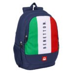 Benetton Flag Mochila Escolar Adaptable Carro Azul/Marino