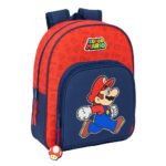 Super Mario "Trick" Mochila Infantil Adapt.Carro AZUL