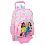 Barbie Painterly Mochila con Carro Rosa y Celeste