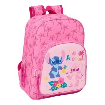 Mochila Escolar Disney Lilo & Stitch Adapt. Carro Stitch 'Chill' MENTA