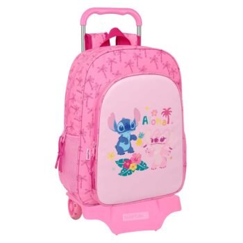 Disney Lilo & Stitch 'Chill' Mochila Infantil con Carro SAFTA Menta