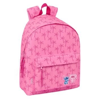 Mochila SAFTA Disney Lilo & Stitch Stitch Chill MENTA/ROSA Oficial