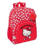 Hello Kitty Iconic Mochila Adaptable a Carro Rojo/Blanco - SAFTA Oficial