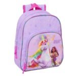Unicorn Academy Mochila Escolar Adaptable a Carro SAFTA LILA