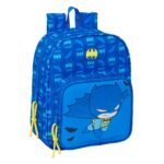 Mochila Guardería Batman DC Preescolar Adaptable Carro Azul SAFTA