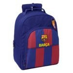 Mochila F.C. Barcelona 1ª Equip. 25/26 Adapt.Carro Azul/Granate Oficial