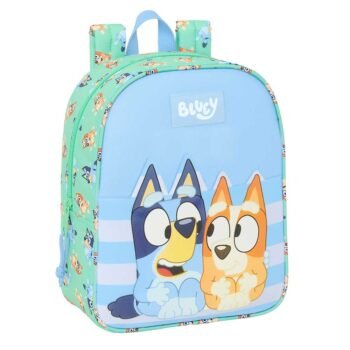 Bluey Sisters - Mochila Guardería Adaptable Carro Verde Agua
