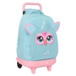 Furby Mochila Escolar con Ruedas Extraíble Infantil Azul