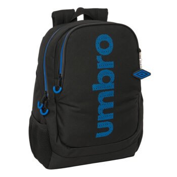 Umbro Jet Black Mochila Escolar Adaptable a Carro Negra