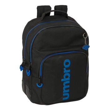 Umbro Jet Black Mochila Doble Adaptable Carro Negro