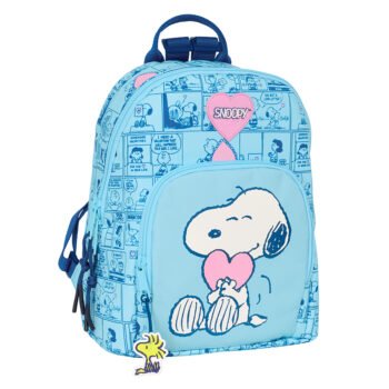Snoopy Love Mini Mochila Infantil SAFTA Azul/Claro Oficial