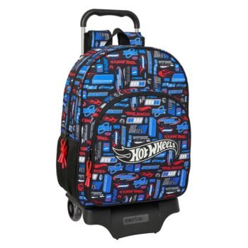 Mochila Hot Wheels con Carro Extraíble Multicolor Oficial SAFTA
