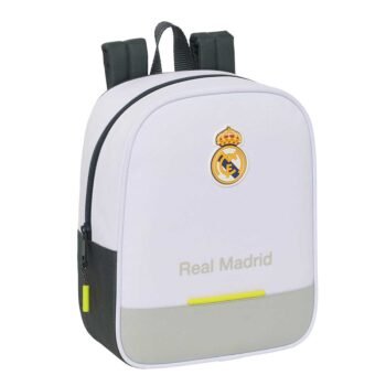 Mochila Guardería Real Madrid Equip. 25/26 Adapt. Carro Blanca SAFTA
