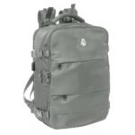 Real Madrid Oficial Equip. 25/26 Mochila Portátil Cabina 15.6'' Blanca
