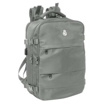 Real Madrid Oficial Equip. 25/26 Mochila Portátil Cabina 15.6'' Blanca