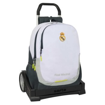 Mochila Carro Evolution Real Madrid Equip. 25/26 Blanca SAFTA