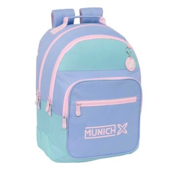 Munich "Mellow" Mochila Doble Adaptable a Carro Azul/Celeste