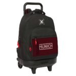 Mochila Infantil con Ruedas Munich Vulcan Extraíble Compact Negro