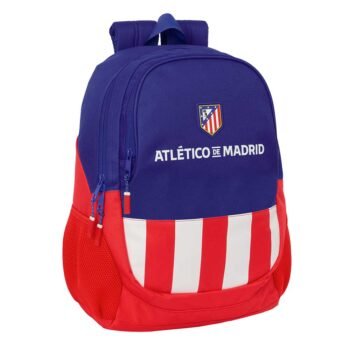 Mochila Escolar Atco. Madrid LaLiga Adaptable Carro Rojo Azul SAFTA