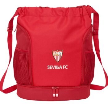 Sevilla Fc LaLiga Mochila Saco Roja Oficial SAFTA | Resistencia Agua