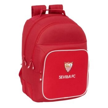 Mochila Doble SAFTA Sevilla Fc Oficial LaLiga ROJA Adaptable a Carro