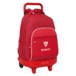 Mochila Escolar Grande Ruedas Sevilla FC LaLiga Roja Extraíble