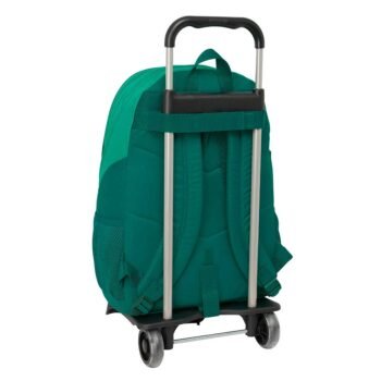 LaLiga Real Betis Mochila con Carro Verde Agua SAFTA Resistente Agua
