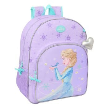 Mochila Escolar Disney Frozen Spirit Adaptable Carro LILA
