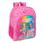Mochila Rainbow High Shine Escolar Adaptable a Carro Multicolor SAFTA