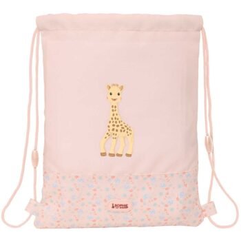 Sophie La Girafe Joy Saco Plano Junior Reciclado Repelente Agua Salmón Pastel