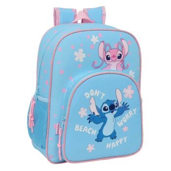 Disney Lilo & Stitch Mochila Junior Stitch "Happy" Adaptable Carro Celeste
