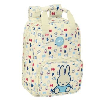 Miffy "Buddy" Mochila Infantil Reciclada Repelente Agua BEIGE/PASTEL