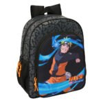 Mochila Naruto Junior Adaptable Carro NEGRO SAFTA Oficial