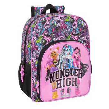 Monster High "Drama" Mochila Escolar Adaptable a Carro MULTICOLOR