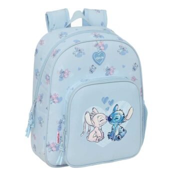 Mochila Infantil Stitch Lilo & Stitch Disney Adaptable Carro Azul