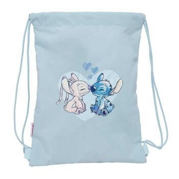 Saco Plano Junior Stitch Lilo & Stitch Disney Azul Claro