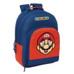 Super Mario Mamma Mia Mochila Escolar Adaptable a Carro ROJO/AZUL SAFTA