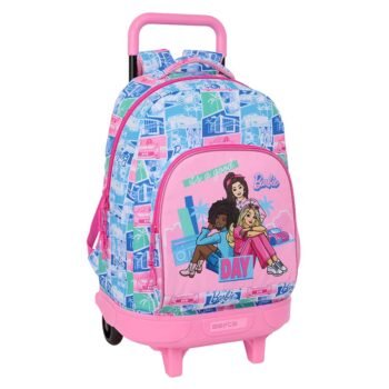Barbie Mochila con Ruedas Extraíble Compact Multicolor